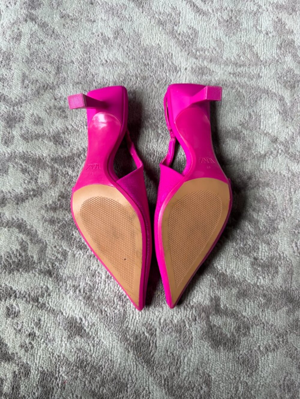 ZARA Fuchsia Slingback Heels - Picture 12 of 12